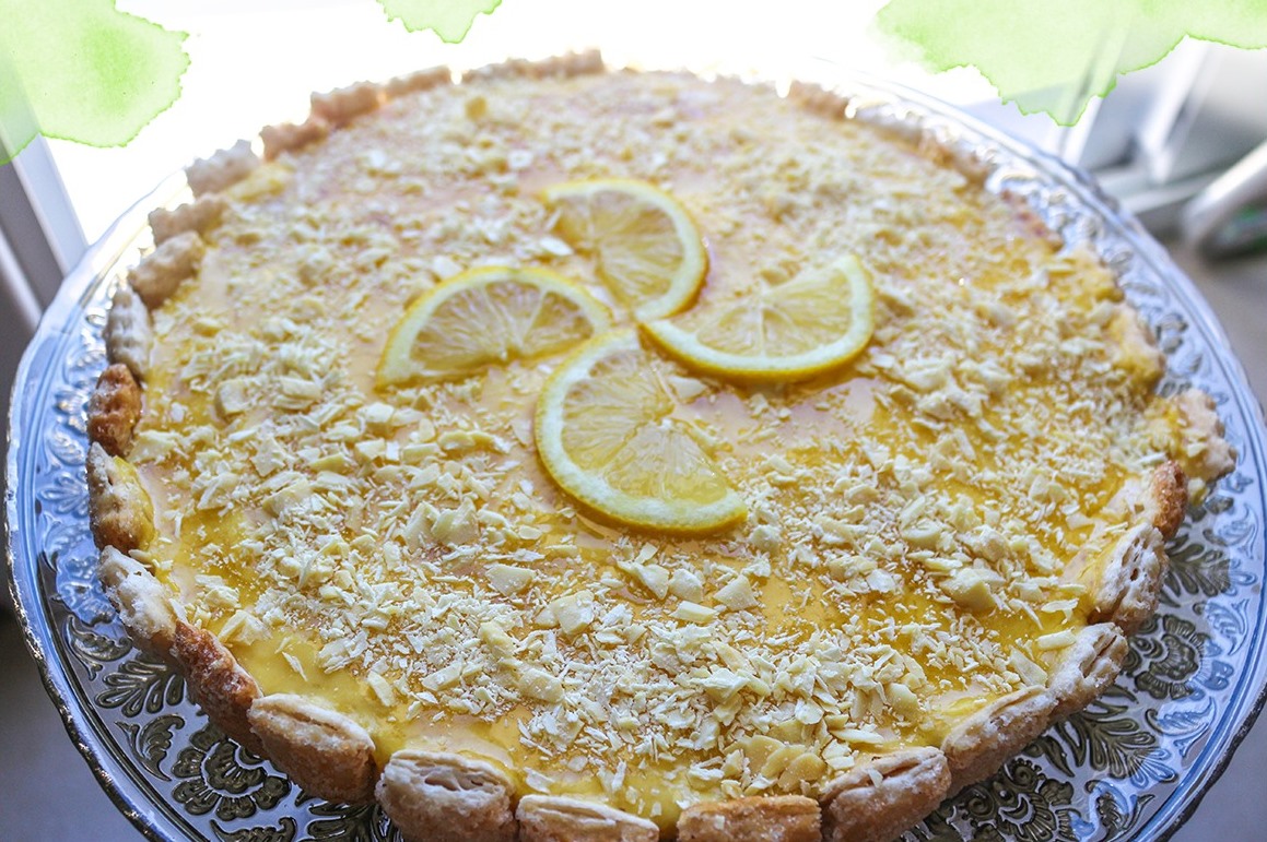 Torta de Limão Siciliano com Folhado 